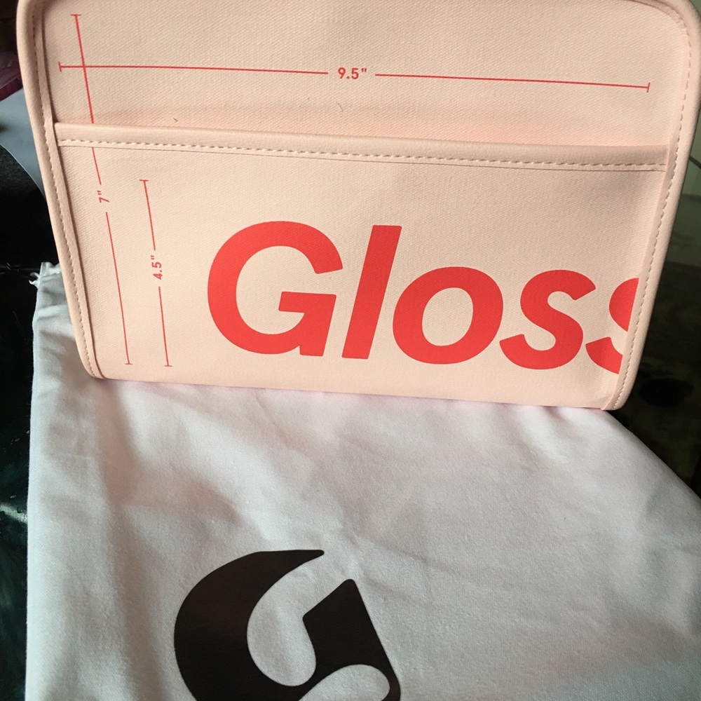 Glossier makeup bag